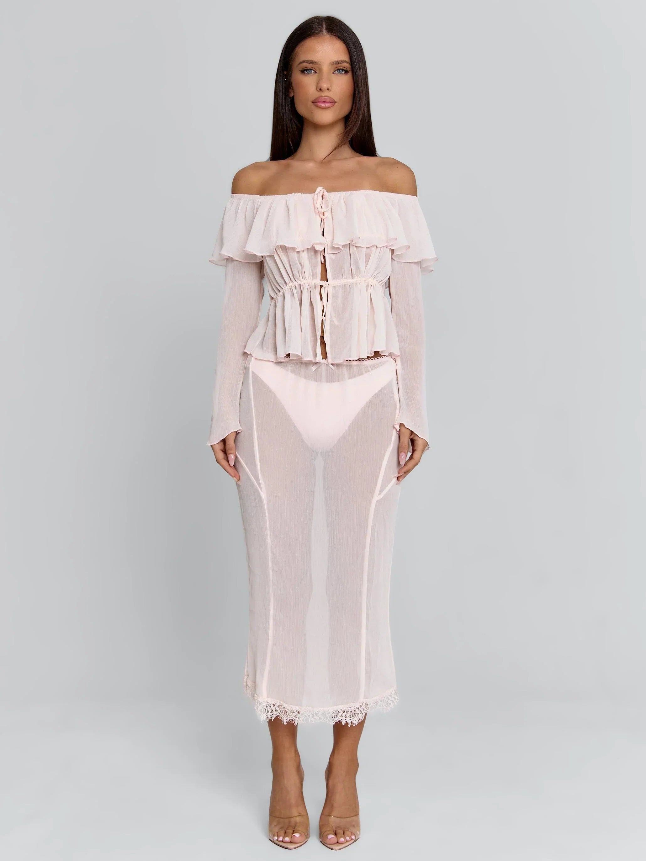 TARAYA MIDI SKIRT PINK