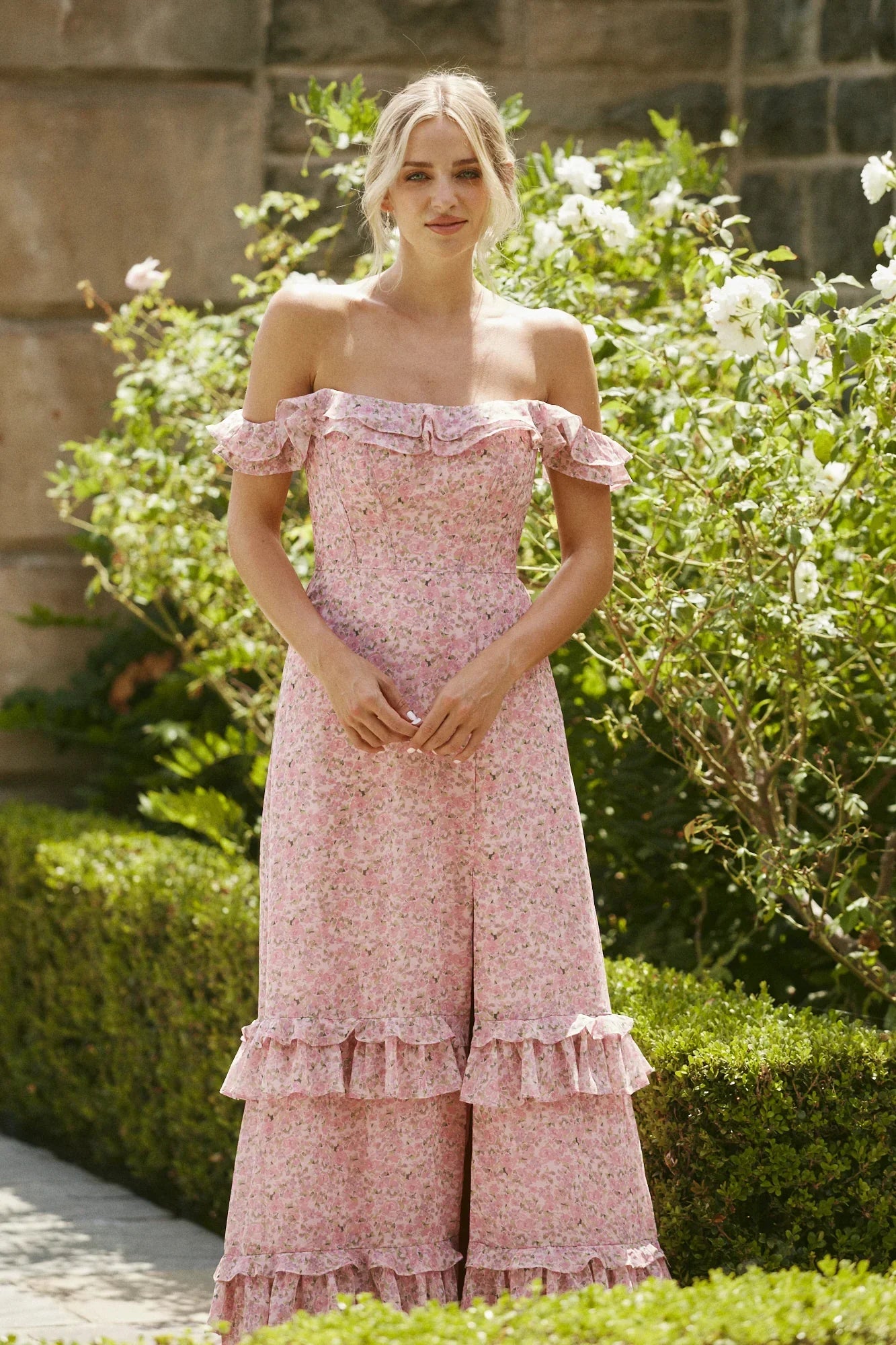 Shea Chiffon Floral Print Dress | Made To Order