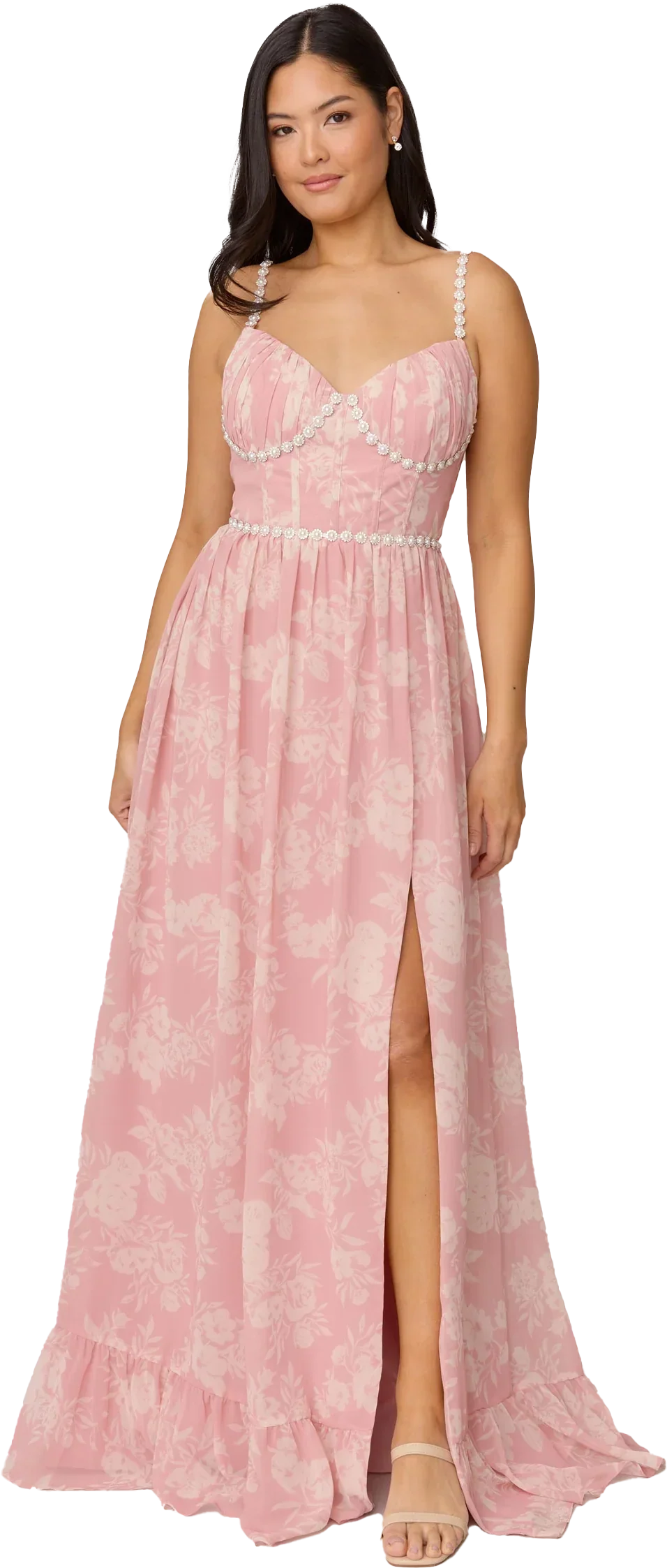 Luxe Chiffon Floral Print Dress | Made To Order