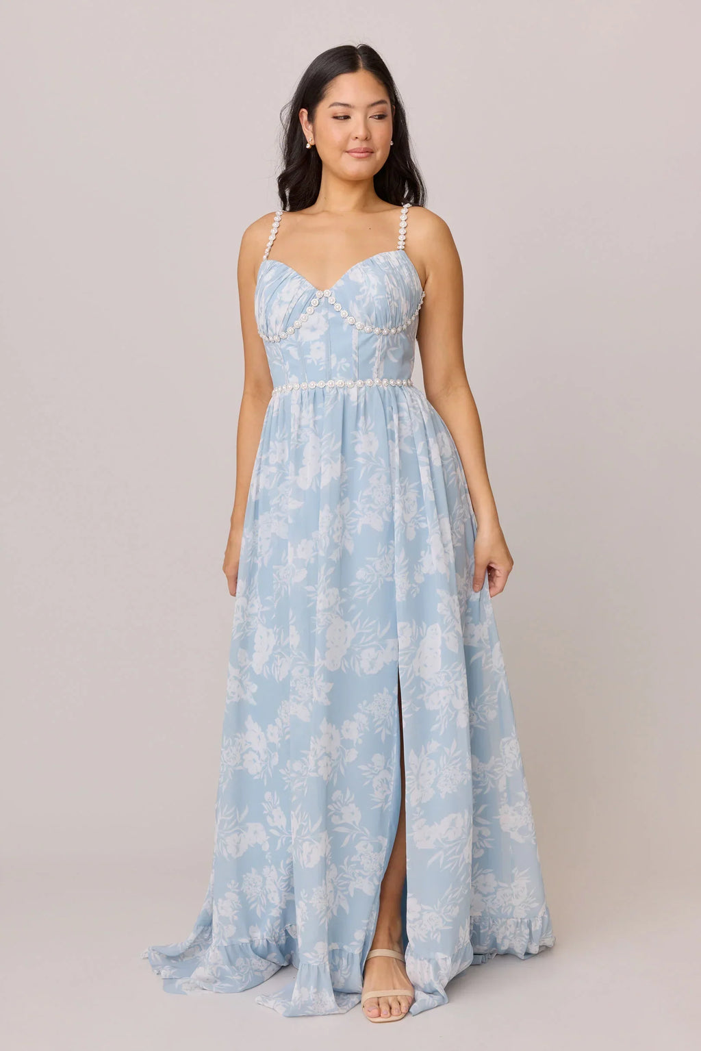 Luxe Chiffon Floral Print Dress | Made To Order