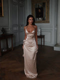 ABELLA SATIN MAXI DRESS IVORY