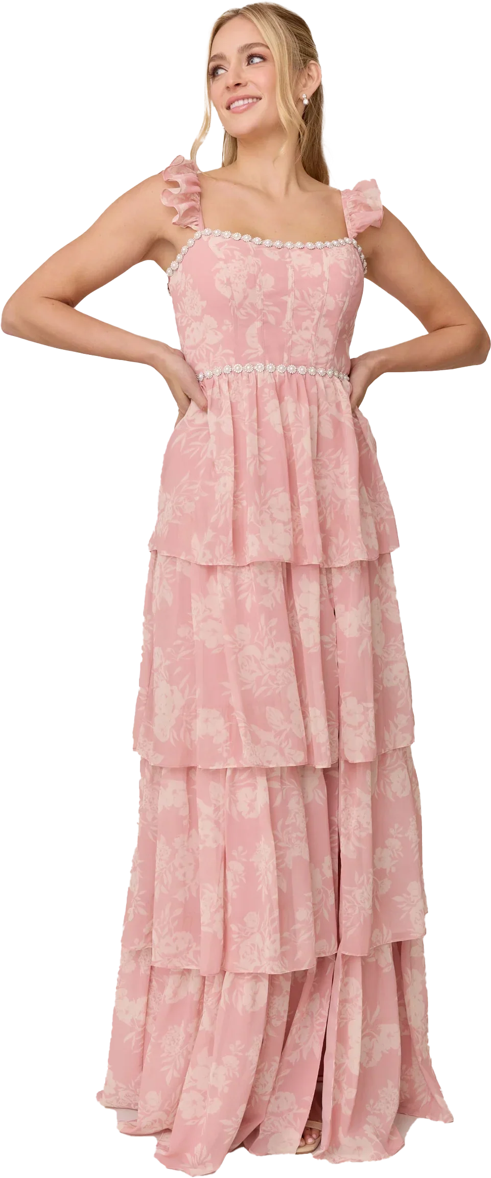 Luxe Chiffon Floral Print Dress | Made To Order
