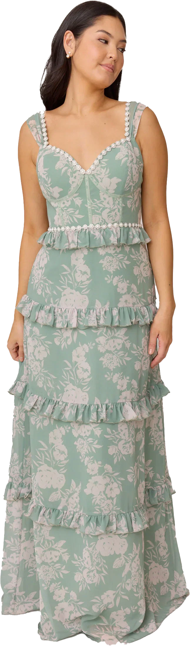 Luxe Chiffon Floral Print Dress | Made To Order
