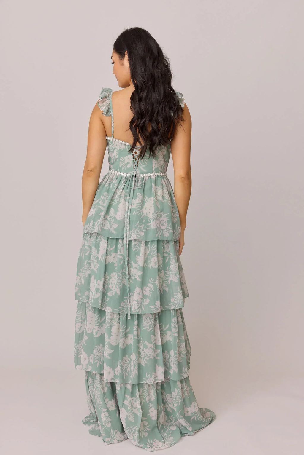 Luxe Chiffon Floral Print Dress | Made To Order