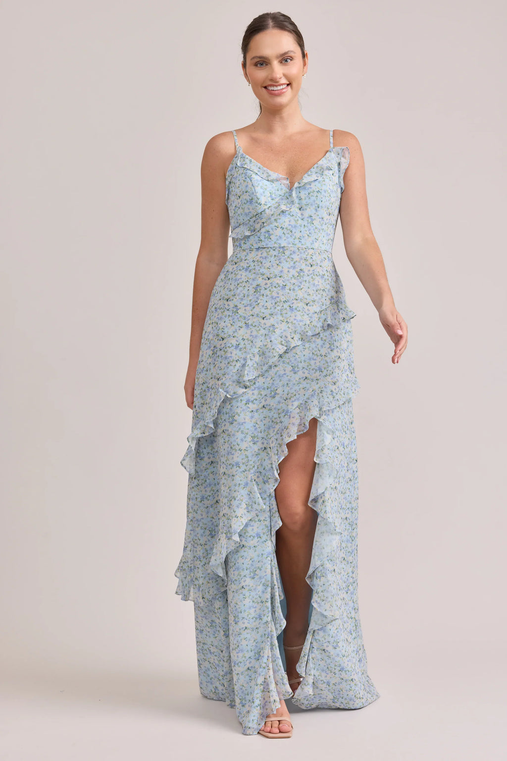 Chiffon Floral Print Dress | Made To Order