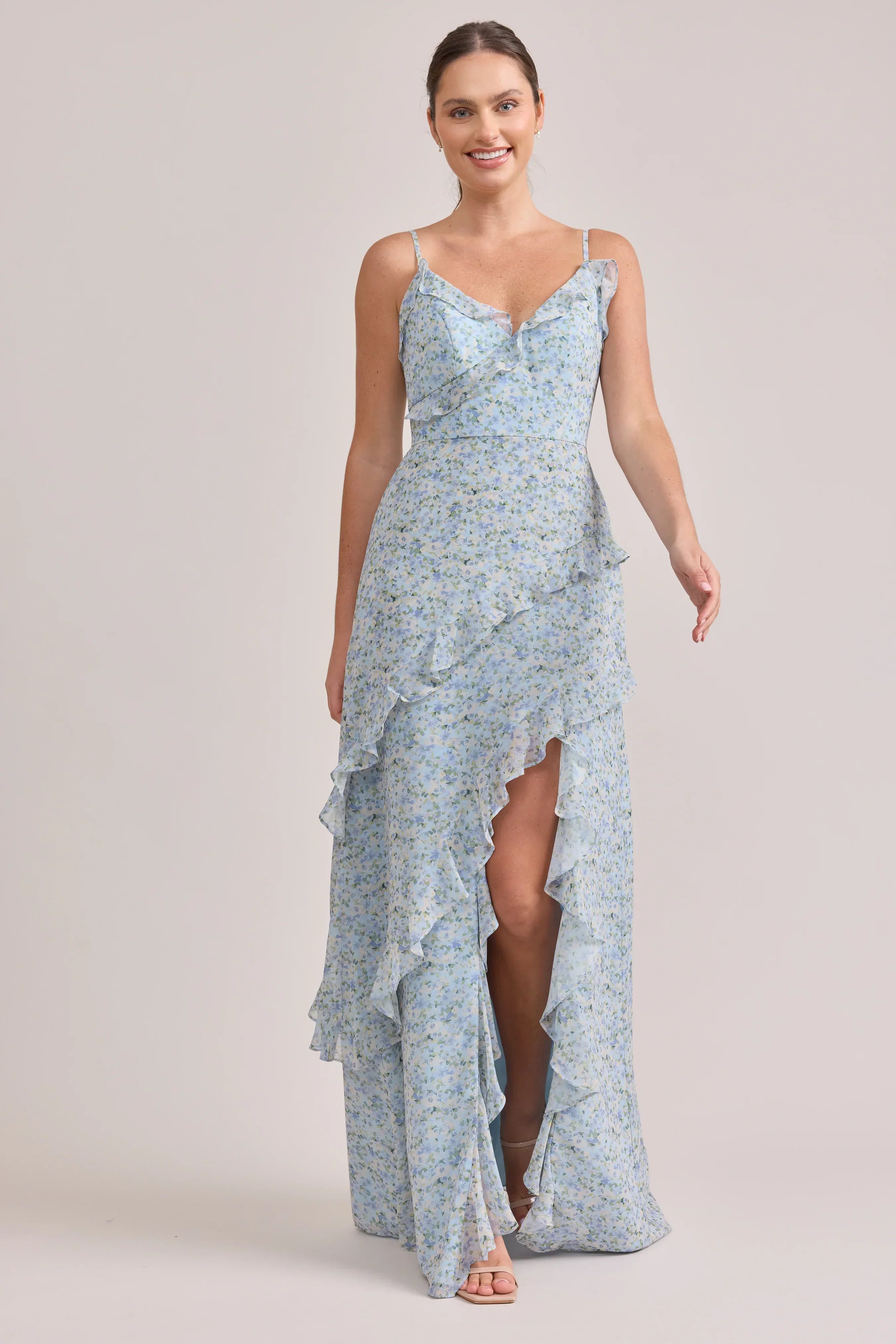Chiffon Floral Print Dress | Made To Order