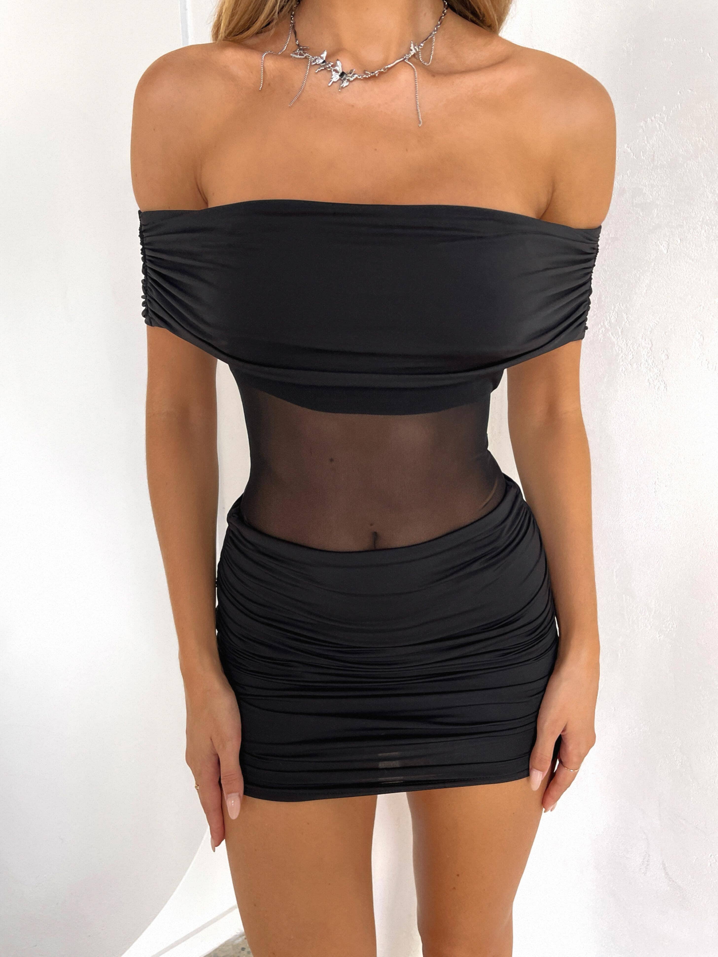 SKYLAH MINI DRESS BLACK