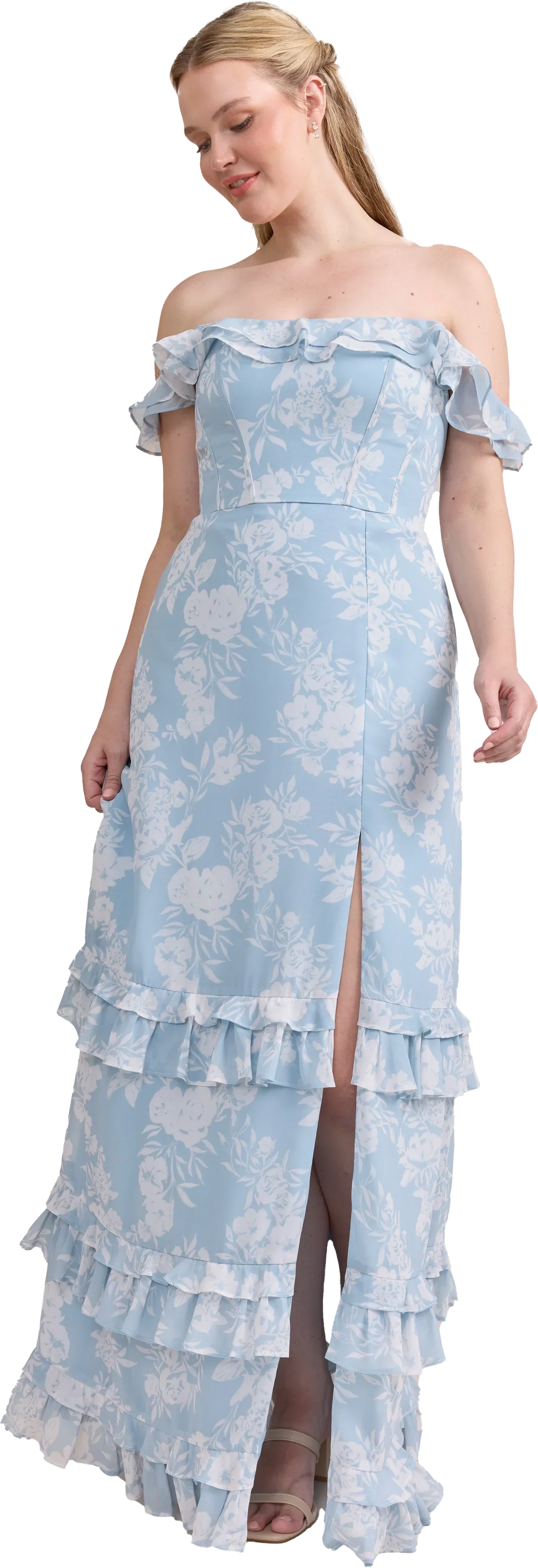 Shea Chiffon Floral Print Dress | Made To Order