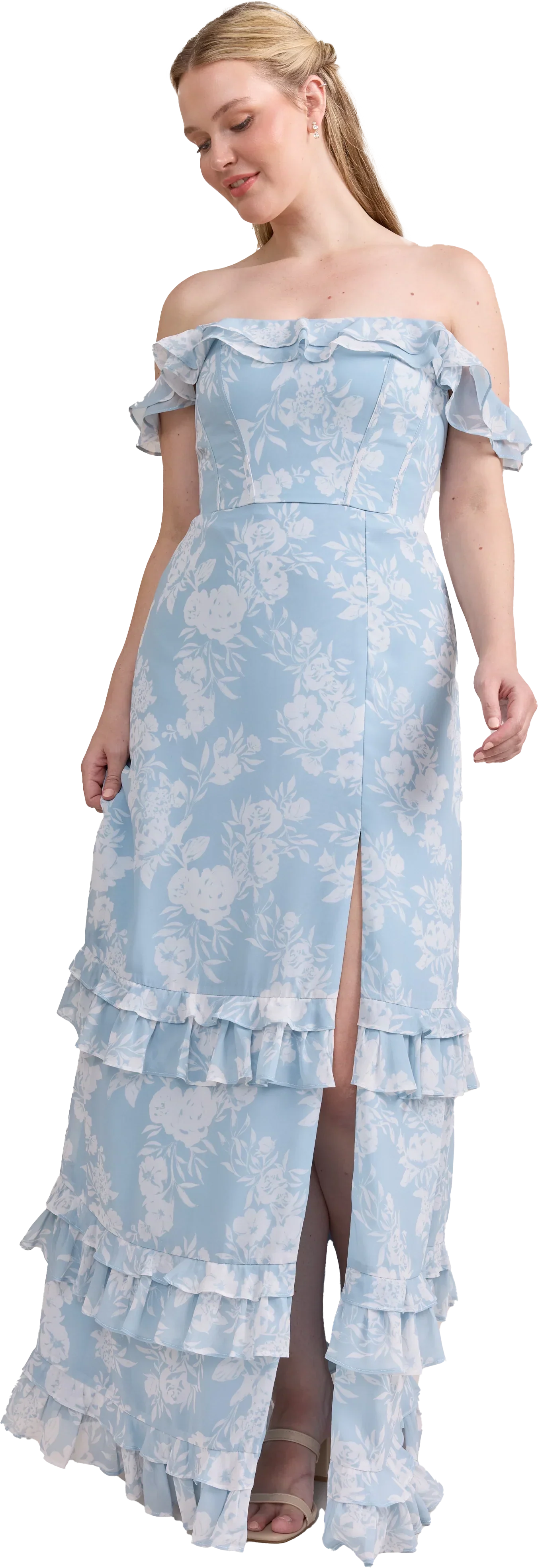Shea Chiffon Floral Print Dress | Made To Order
