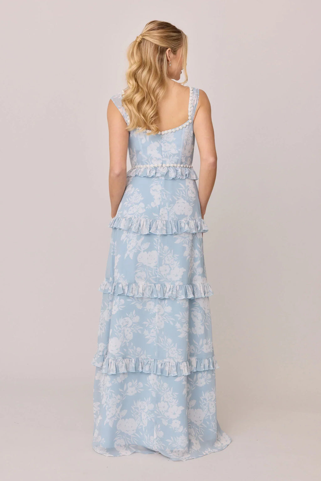 Luxe Chiffon Floral Print Dress | Made To Order
