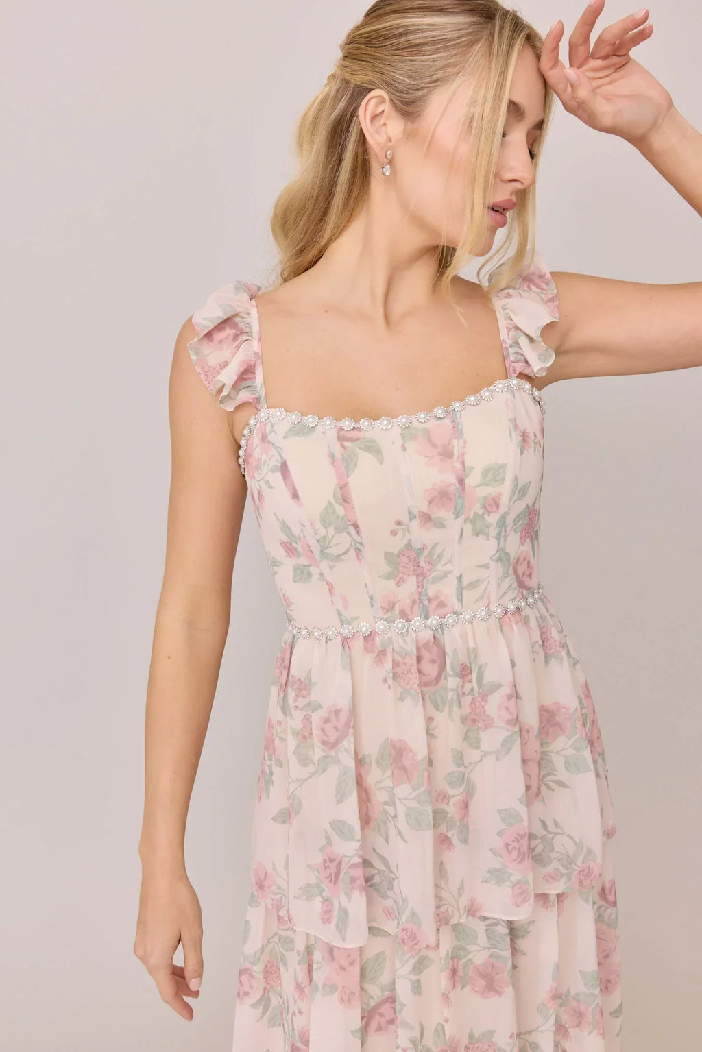 Luxe Chiffon Floral Print Dress | Made To Order