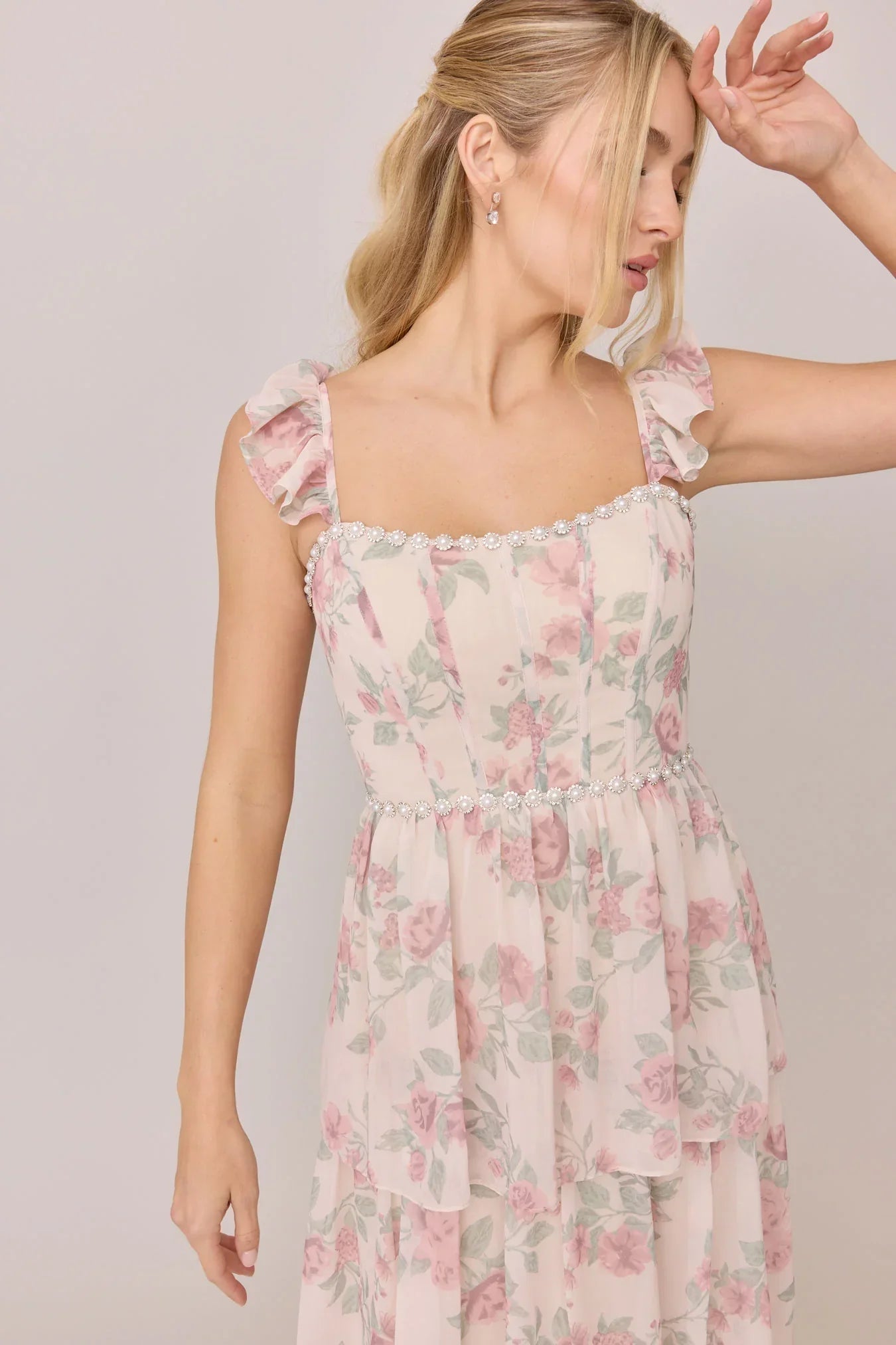 Luxe Chiffon Floral Print Dress | Made To Order